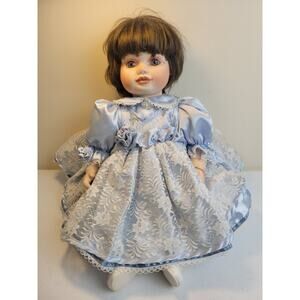 Vtg Porcelain Girl Doll 1995 Olive May by Marie Osmond Signed w/ COA #16715